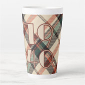 Années 1940 Plaid Two Tone Mug (Devant)