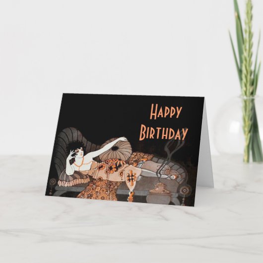 Années '20 d'art déco Lounging la carte (Devant)