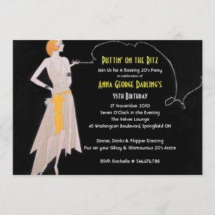 Années 20 - Invitations de fête