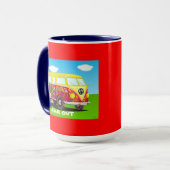 années 60 : Peace and Love, Far Out, tasse de café (Devant gauche)