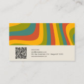 Années 70 Super avec Carte de visite QR (Dos)