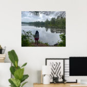 Années 80 perdues dans les bois Poster (Bureau à domicile)