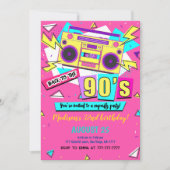 Années 90 Invitation d'anniversaire (Devant)