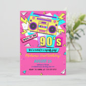 Années 90 Invitation d'anniversaire (Debout devant)