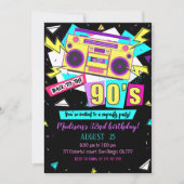 Années 90 Invitation d'anniversaire (Devant)