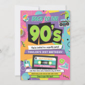 Années 90 Invitation de fête d'anniversaire (Devant)