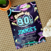 Années 90 Invitation modifiable à la fête d'annive