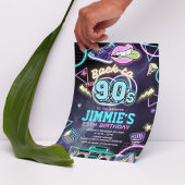 Années 90 Invitation modifiable à la fête d'annive