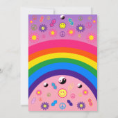 Années 90 Nostalgic rose rétro Invitation d'annive (Dos)