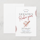 Années de recrue Premier anniversaire Invitation B (Devant / Derrière)