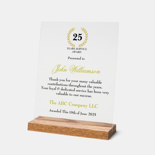 Années de services (Angle)