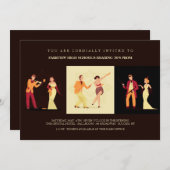 Années folles Invitations (Devant / Derrière)