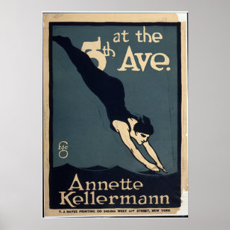 Annette Kellerman Swim Dive Theatre New York Poster