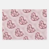 Annie 3D Coeurs roses Envelopper ensemble papier (Devant 3)