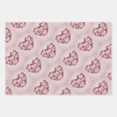 Annie 3D Coeurs roses Envelopper ensemble papier (Devant 2)
