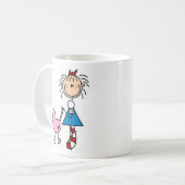 Annie avec la tasse de voiture d'enfant (Devant gauche)