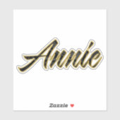 Annie black gold Lettering Aufkleber Sticker (Vel)