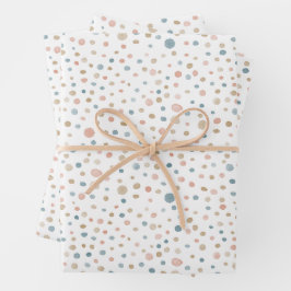 Annie Confetti Waterverf Stippen Wrapping Paper