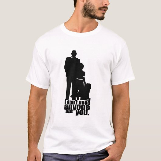 Annie en papa Warbucks T-shirt (Voorkant)