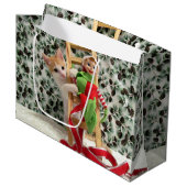 Annie et l'elfe Noël - Chat /Kitten Sac cadeau (Devant Angle)