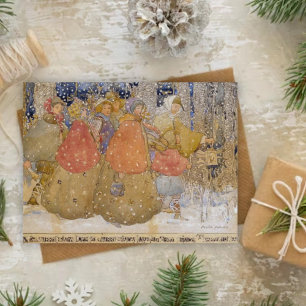 Annie Frans "Christmas Caroling " Briefkaart