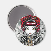 Annie Gothic Victoriaans Fae Magnet Magneet (Voorkant / Achterkant)