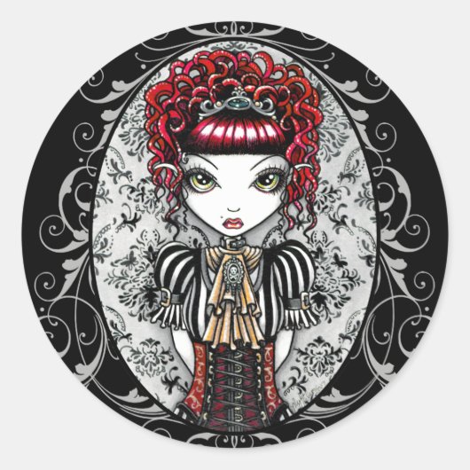 Annie Gothic Victoriaans Fae Stickers (Voorkant)
