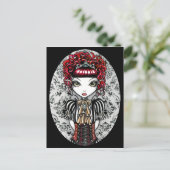 Annie Gothic Victorian Fae Postcard Briefkaart (Staand voorkant)