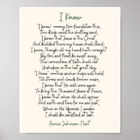 Annie Johnson Flint Value Poster (Matte)