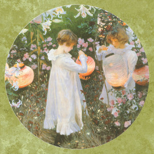 Annie, Lily, Lily, Roos van John Singer Sargent Ronde Sticker