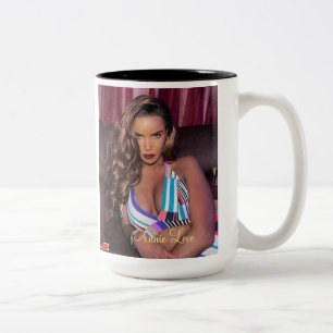 ANNIE LOVE Two-Tone Mok, 15 oz Tweekleurige Koffiemok