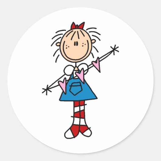 Annie met harten Sticker (Voorkant)