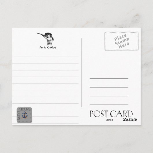 Annie Oakley 1860 - 1926 - carte postale (Dos)