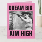 ANNIE OAKLEY AVEC ARME À FEU, CARTES DE FILLES D'A (Devant)