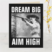 ANNIE OAKLEY AVEC ARME À FEU, CARTES DE SALUT D'AN (Fleur jaune)