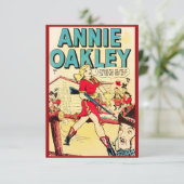 "Annie Oakley"-briefkaart Bedankkaart (Staand voorkant)