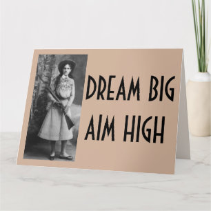 Annie Oakley Funny Cowgirl cartes d'anniversaire