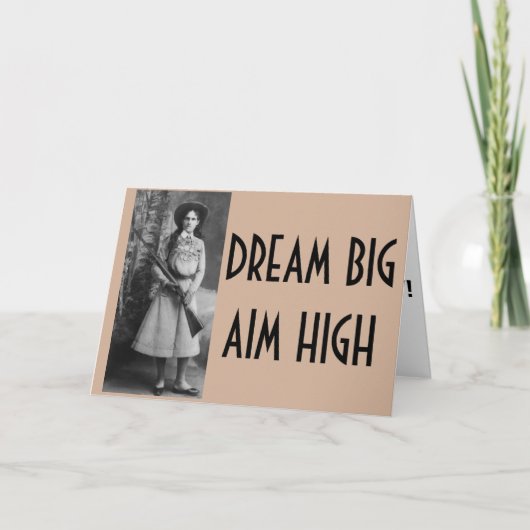 Annie Oakley Funny Cowgirl Kaarten (Voorkant)