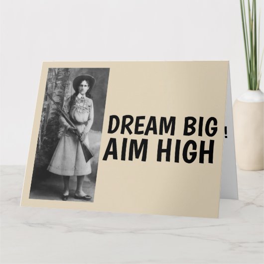 Annie Oakley Grappige Cowgirl Verjaardagskaarten Kaart (Voorkant)