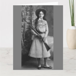 ANNIE OAKLEY HAPPY BIRTHDAY OVERGEZET KAART