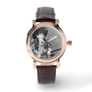 ANNIE OAKLEY MET PISTOOL LADIES WRIST WATCH HORLOGE