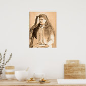 Annie Oakley Portrait Poster (Keuken)
