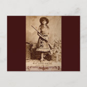 Annie Oakley Sepia Briefkaart (Voorkant)