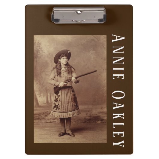 Annie Oakley Sharpschutter Klembord (Voorkant)