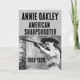 ANNIE OAKLEY SHARPSHOOTER PISTOOL BIRTHDAY CARDS FEESTDAGEN KAART