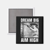 ANNIE OAKLEY WITH GUN, FRIDGE MAGNET MAGNEET (Voorkant / Achterkant)