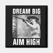 ANNIE OAKLEY WITH GUN, FRIDGE MAGNET MAGNEET (Voorkant)