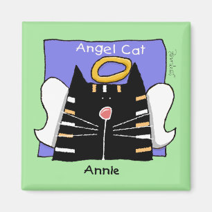 Annie tabby cat angel magnet magneet