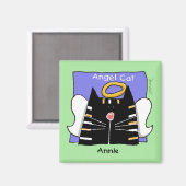 Annie tabby kat engel magneet (Voorkant / Achterkant)