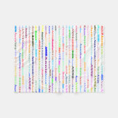 Annie Texte Design II Couverture polaire (Devant (Horizontal))